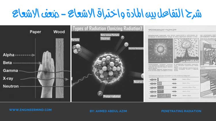 التفاعل بين اختراق الاشعاع والمادة (ضعف الاشعاع)