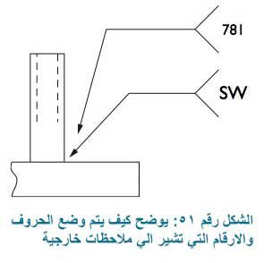 الشكل رقم ٥١ : يمكن ان يكون هناك اي معلومات اضافية فيتم وضعها على الذيل