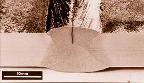 عيوب اللحام cracks in the final crater