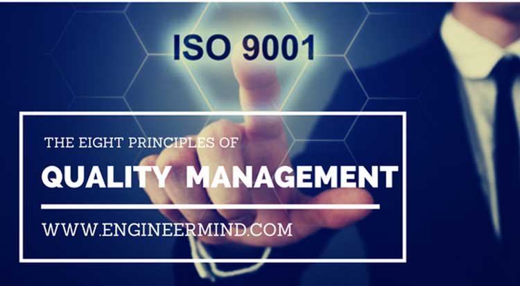 ثمانية مبادئ في نظام ادارة الجودة تدعمها منظمة المعايير الدولية ايزو 9000