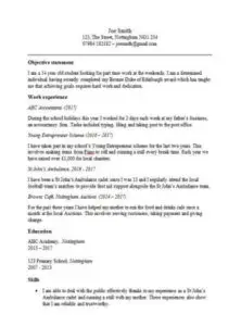 CV-template-Teenager