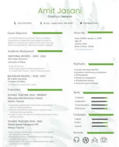 GreenBarCV